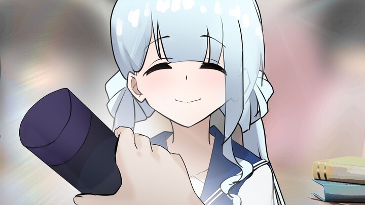 I always grab her water to drink.