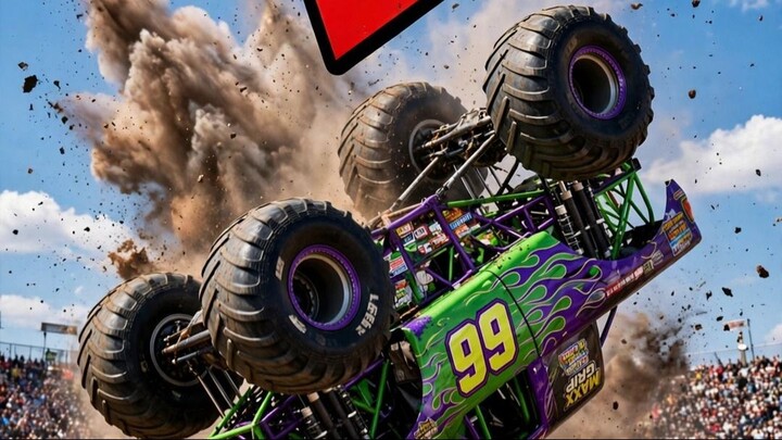 Backflip Master! 🤸 #MonsterJam #MonsterTrucks
