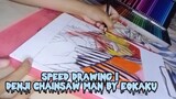 speed drawing || denji chainsaw man by eokaku