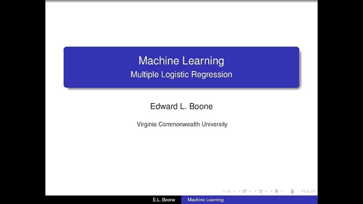 ML and AI:  Multiple Logistic Regression