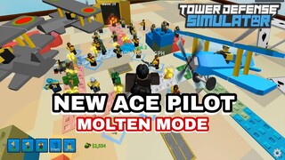 TOWER DEFENSE MOLTEN MODE WAVE STRUCTURE | NEW ACE PILOT [ROBLOX]