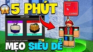 Roblox - Mẹo LẤY CONFETTI NHANH NHẤT Event 10B VISIT Blox Fruit | Blox Fruits