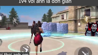 1v4 với anh là đơn giản p4 #choithoianhem