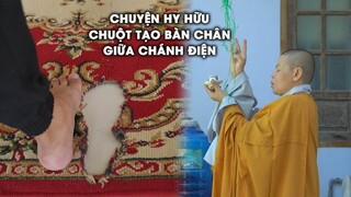 Kì Lạ Bàn Chân Giữa Chùa Được Chuột Tạo Ra  Không Rỏ Nguyên Nhân