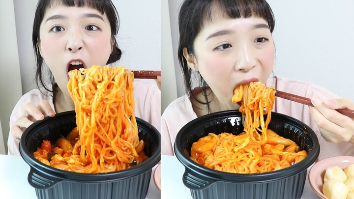 【Nado Official ซับไทย】กินๆ เต้ารีดชีสคู่ _ บะหมี่เหนียวเส้นใหญ่ก็มาด้วย *0*//