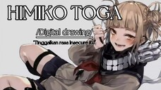 "Tinggalkan rasa insecure itu'. Himiko Toga - my Hero Academia (digital drawing).