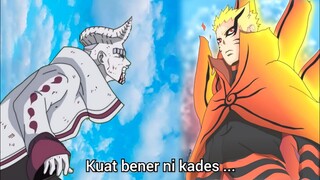 Boruto episode 217 - Isshiki ketar ketir melawan Naruto mode baryon