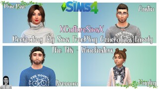 The Sims 4: Recreating My Sims FreePlay Generations Family The Tills / Winchesters