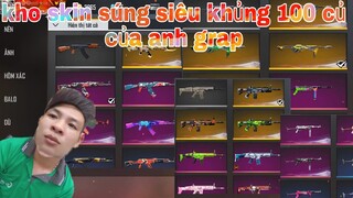 Garena Free Fire| #203 Review Chi Tiết Kho Skin Súng 100 Triệu Của Anh Grap| @soái lang thang vlogs