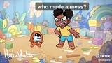 TikTok HuluWulu animación | who made a mess? | Video Music
