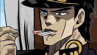 The art of "JoJo's Famous Scenes" comes from Jotaro's unique skills