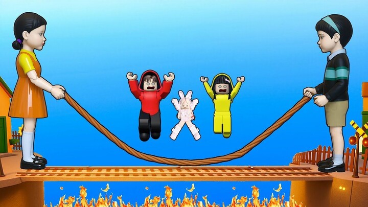 Yuta, Mio Dan Baby Celine Main Lompat Tali Di Squidgame Season 3  ROBlOX