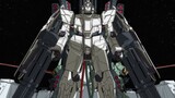 The male protagonist drives the fully armored Unicorn Gundam out, and the Federation Army prepares t
