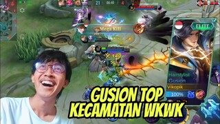 Solo Rank, GATOTKACA GAK DIKASIH NAPAS SAMA GUSION | Mobile Legends