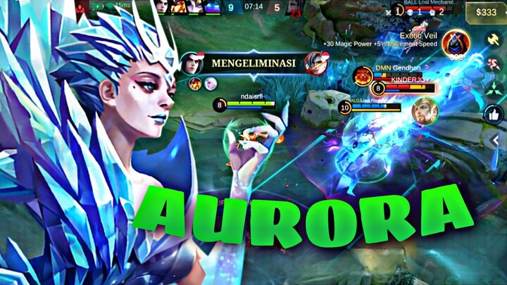 Epic Damage Aurora di mobile legend!!!