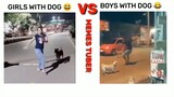 Girls With Dog vs Boys With Dog