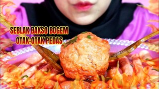 ASMR SEBLAK BAKSO BOGEM + OTAK-OTAK PEDAS | ULUL ASMR MUKBANG INDONESIA