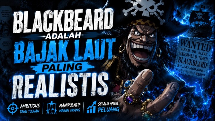 BLACKBEARD ITU BAJAK LAUT PALING REALISTIS DI ONE PIECE