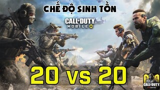 COD Mobile | Căng não với chế độ chơi Sinh Tồn 20vs20 của Call of Duty Mobile | Thạc sĩ Lâm