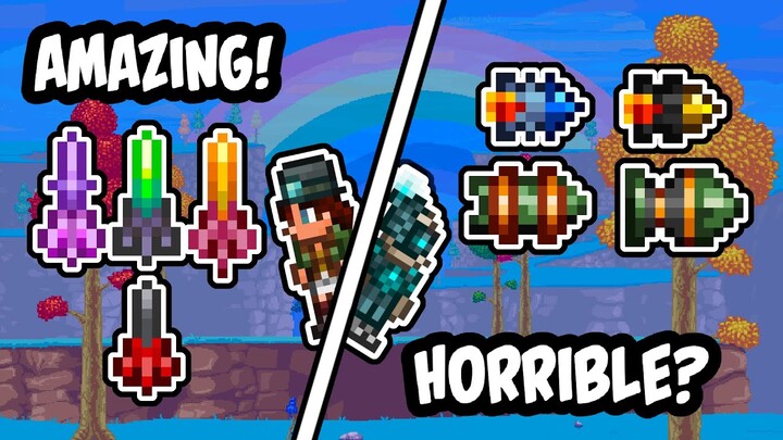 Terraria Complete Dart and Rocket Guide! Best and Worst Ammos in Terraria 1.4