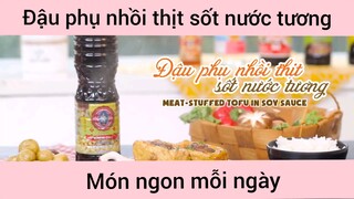 Đậu phụ nhồi thịt sốt nước tương