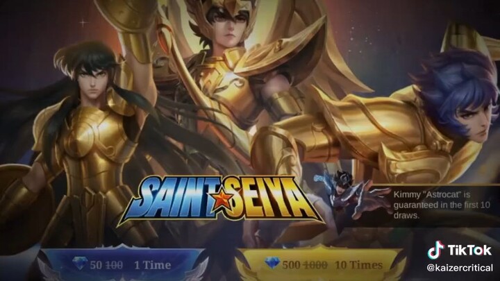 saint seiya anime x Mobile legends🙀