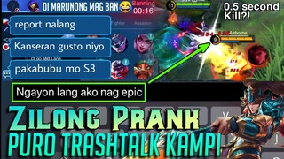 LAPTRIP ZILONG PRANK😂 | Dami ko Tawa sa kampi 😂 | INSPIRED BY TOP 1 PH ZILONG | MLBB