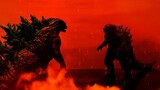 Burning Godzilla VS Godzilla Earth - Stop Motion Battle