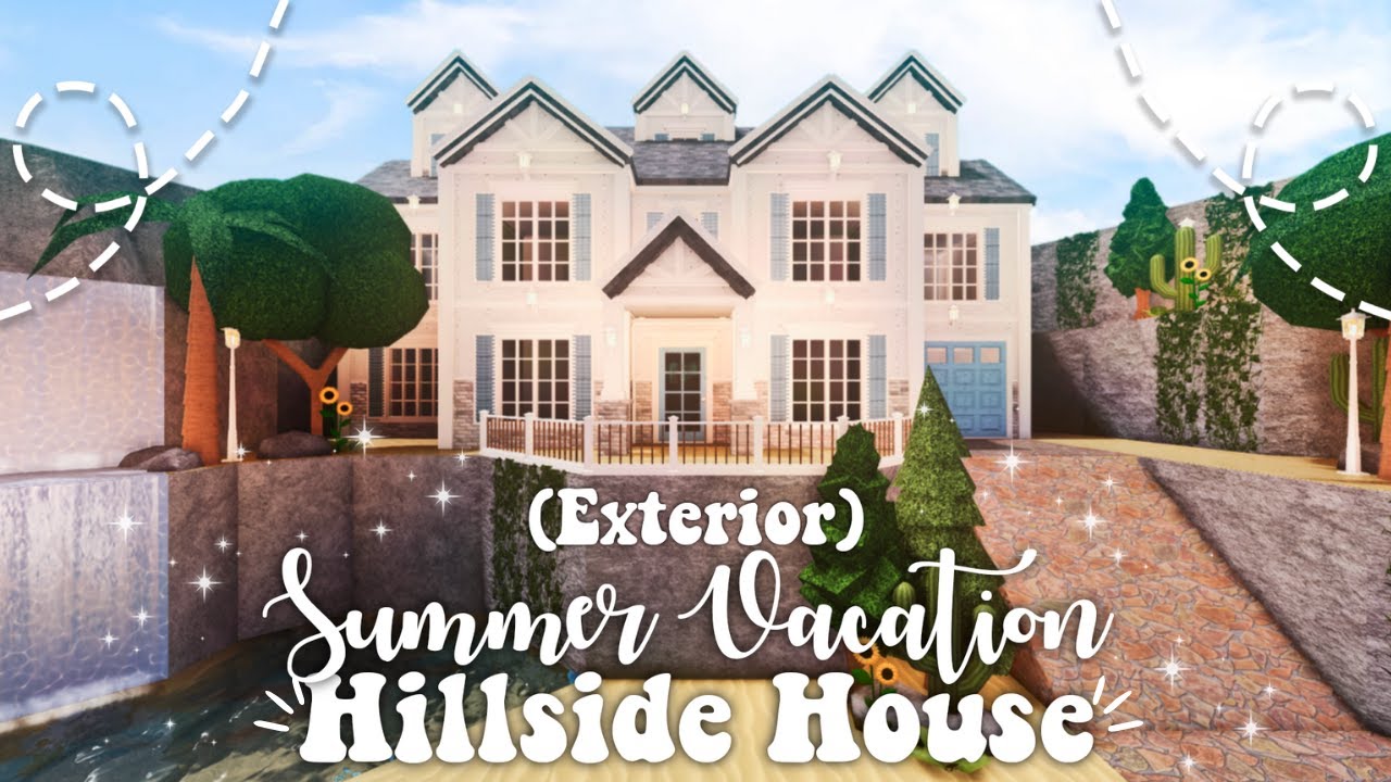 Summer Family Mansion (211K), Exterior, Welcome to Bloxburg, Speedbuild