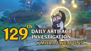 129th Artifact Investigation Details | Extra Mora and Weapon | Genshin Impact