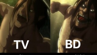 巨人第一季TV版和BD蓝光区别（进巨vs女巨）