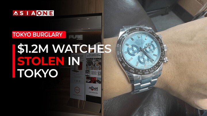 Burglars Steal $1.2 Million in Luxury Watches From Tokyo Shop | Asia One News