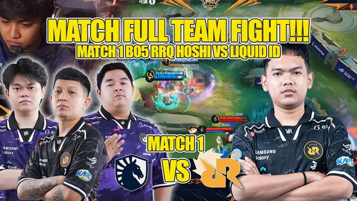 MATCH FULL FIGHT!! KNOCKOUT STAGE BO 5 MATCH 1 RRQ HOSHI VS LIQUID ID M6 WORLD CHAMPIONS