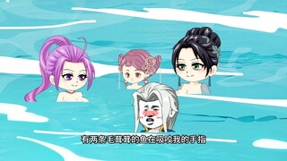 水里怎么会有毛绒鱼啊！