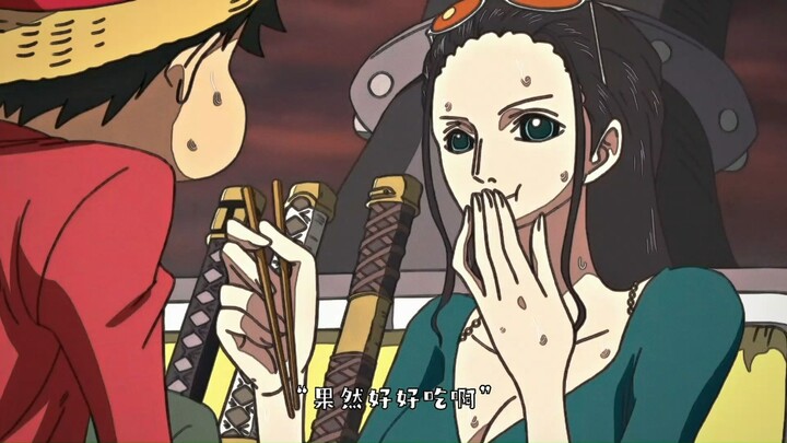 This must be why Robin spoils Luffy!