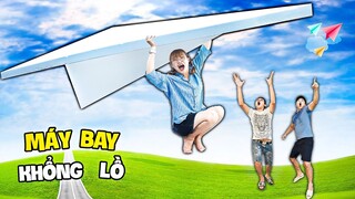 Hà Sam Thử Thách Làm Máy Bay Khổng Lồ Bay Cao Vút - Largest News Paper Airplane