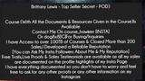 Brittany Lewis - Top Seller Secret - POD Course Download