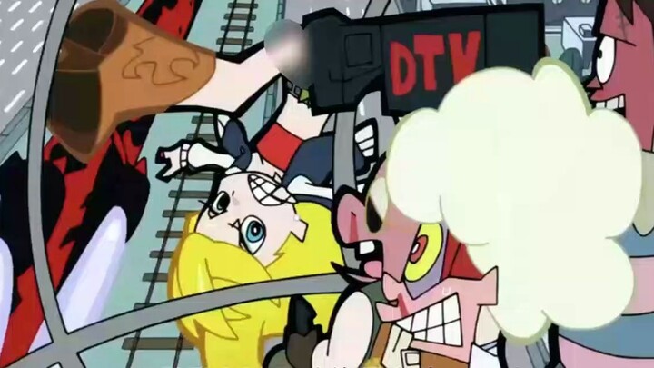 Ponty drove his motorcycle to the side of the racing ghost