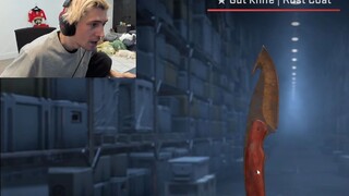 xQc玩CS以为开出好东西看到是穿肠刀 一声BOOM戛然而止