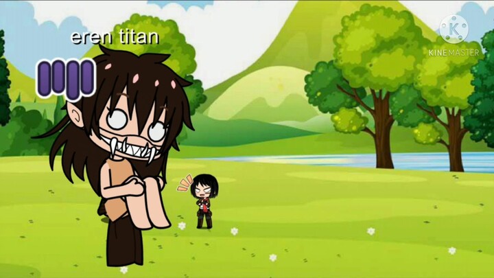 mikasa yelled at a titan/ ship eremika/