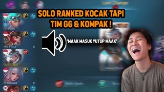 SOLO RANKED KETEMU TIM KOCAK TAPI GG DAN KOMPAK BANGET ! OPEN MIC - Mobile Legends