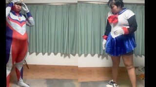 美少女战士遇到凹凸曼的尬舞故事