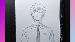 How to draw denji in chainsaw man | Denji drawing easy | How to draw anime step by step