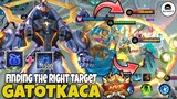 Finding the Right Target | Gatotkaca MVP Roam Gameplay | Hybrid Build