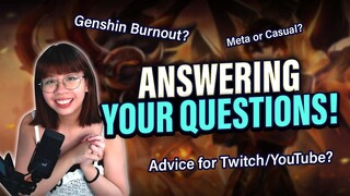 Ask Me ANYTHING 100k SevyPlays SPECIAL! Genshin Impact Burnout? YouTube/Twitch Creator Advice?