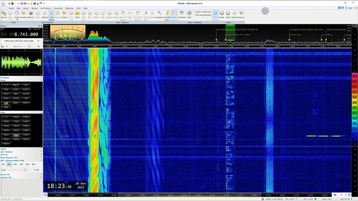 8743 Khz  -Thailand,  Bangkok Meteo HSV