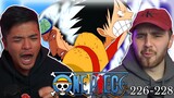 ADMIRAL AOKIJI VS LUFFY!! - One Piece Episode 226 - 228 REACTION + REVIEW!