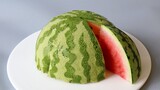 Watermelon Cake with Mousse and Jelly
