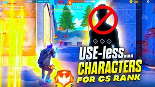 Cs rank tips and tricks || Useless characters for cs rank || Rakus