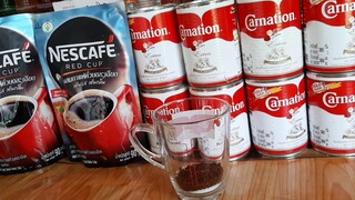 วิธีชง.เนสกาแฟดำ.หวานน้อยสำหรับแก้ว 22 ออนซ์